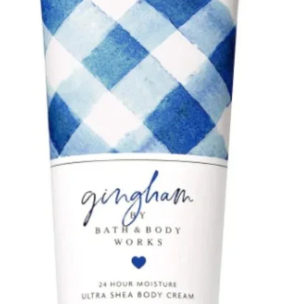 Bath & Bodyworks Gingham 24 HR Moisture Ultra Shea Body Cream 8 oz